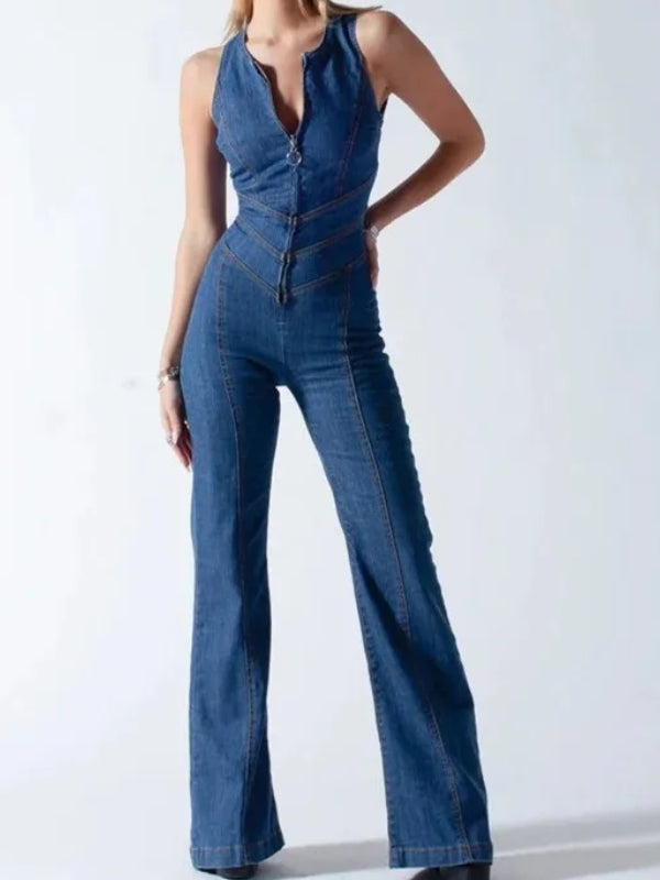 Isabella Jumpsuit in Royal Blue – Chic and sculpting fit jumpsuit with a deep blue hue