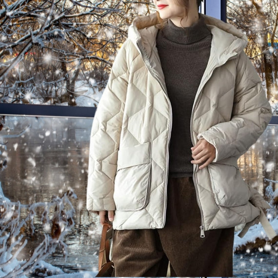 Emma - Elegant Winter Jacket with Hood