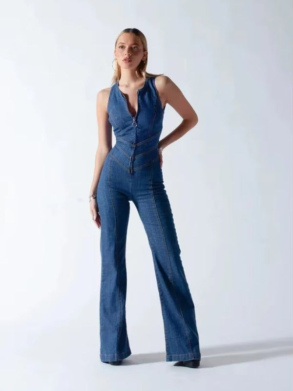 Royal Blue Isabella Jumpsuit – Elegant and modern cut, designed to enhance the silhouette.