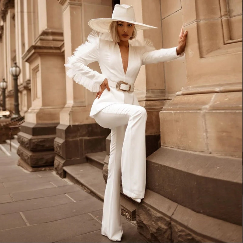 Elvira – Haute Couture Blazer with Tulle & Structured Shoulders