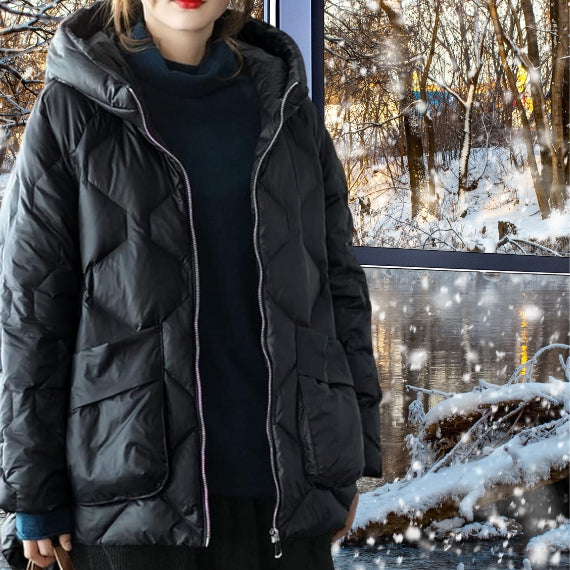 Emma - Elegant Winter Jacket with Hood