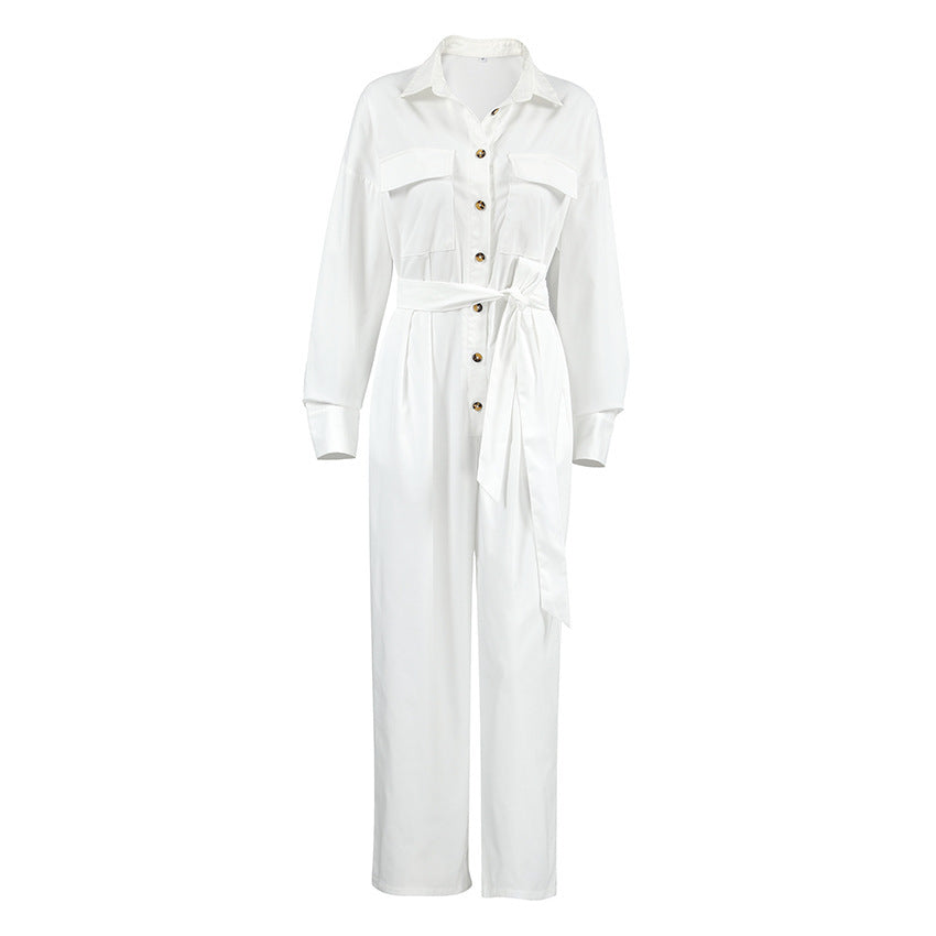 Ella – Timeless White Jumpsuit