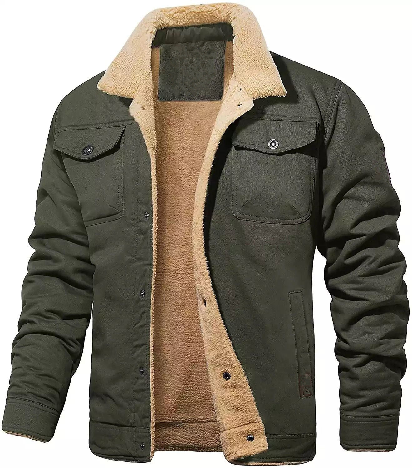 Everest - Shearling-Lined Bomber Jacket - FASHION CHAFRA