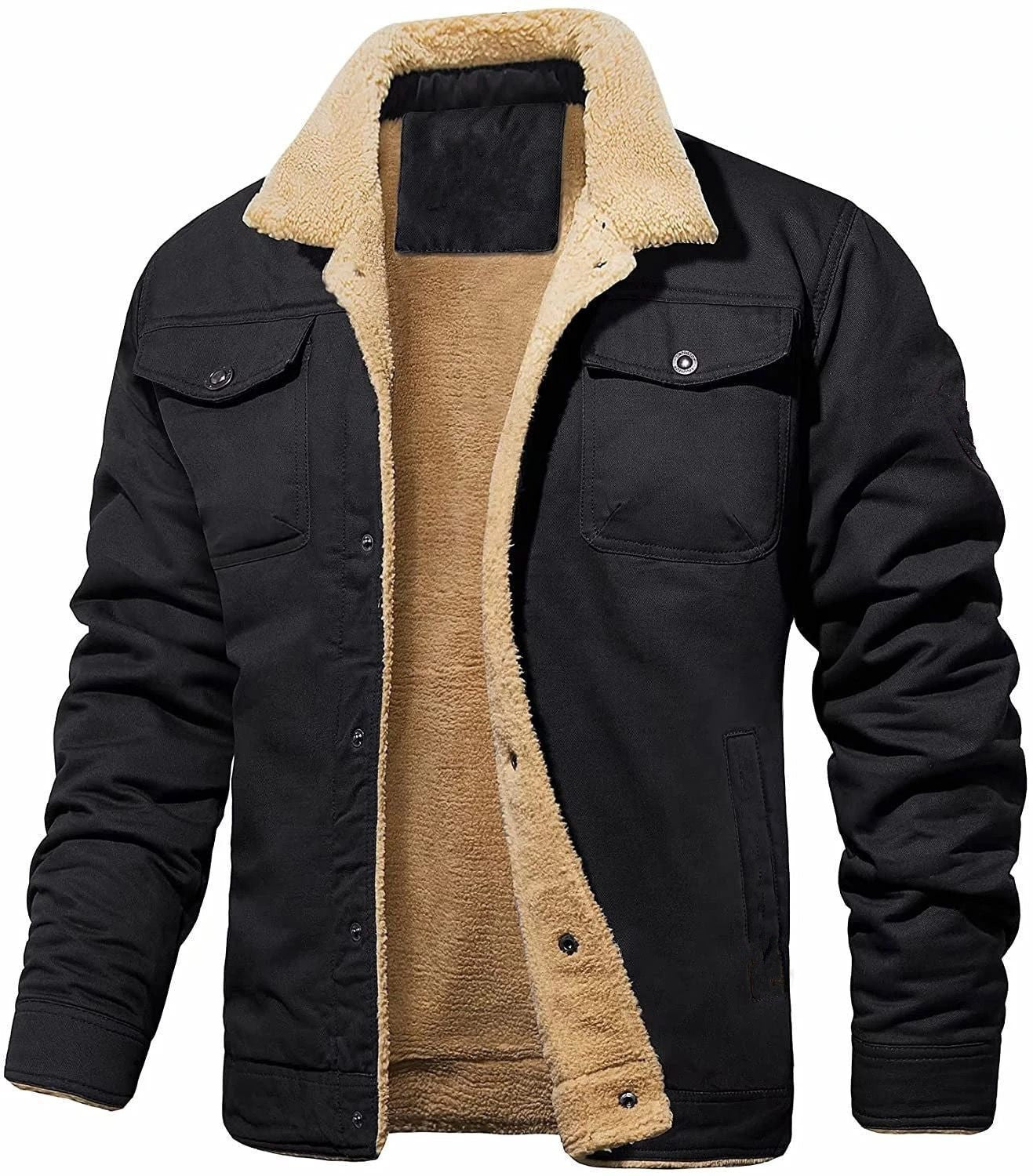 Everest - Shearling-Lined Bomber Jacket - FASHION CHAFRA